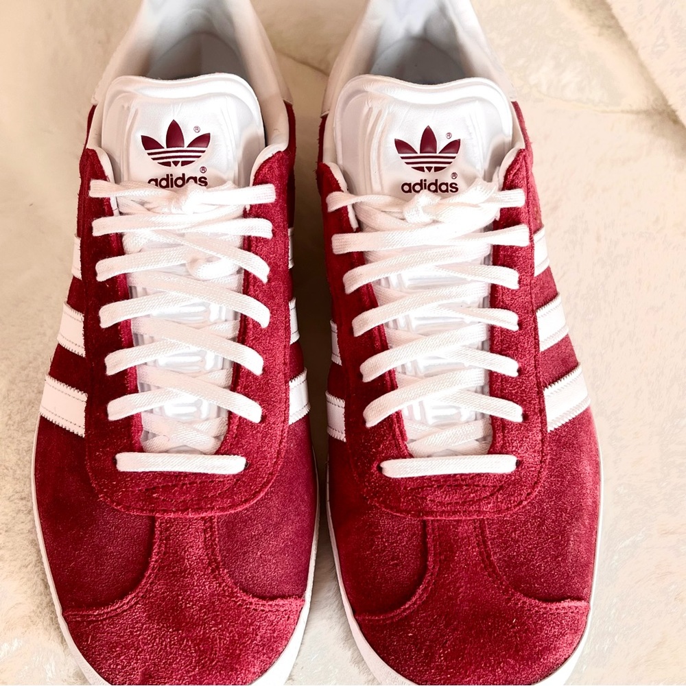 Adidas Original Gazelle Collegiate Burgundy White Gold Sz W 10.5 M 9.5 L… - Picture 12 of 15